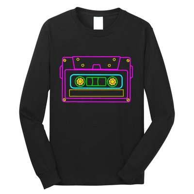 Cassette Tape Retro Vintage Old School 70S 80S 90S Long Sleeve Shirt
