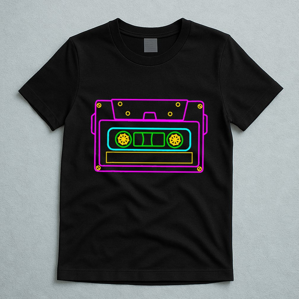 Cassette Tape Retro Vintage Old School 70S 80S 90S T-Shirt
