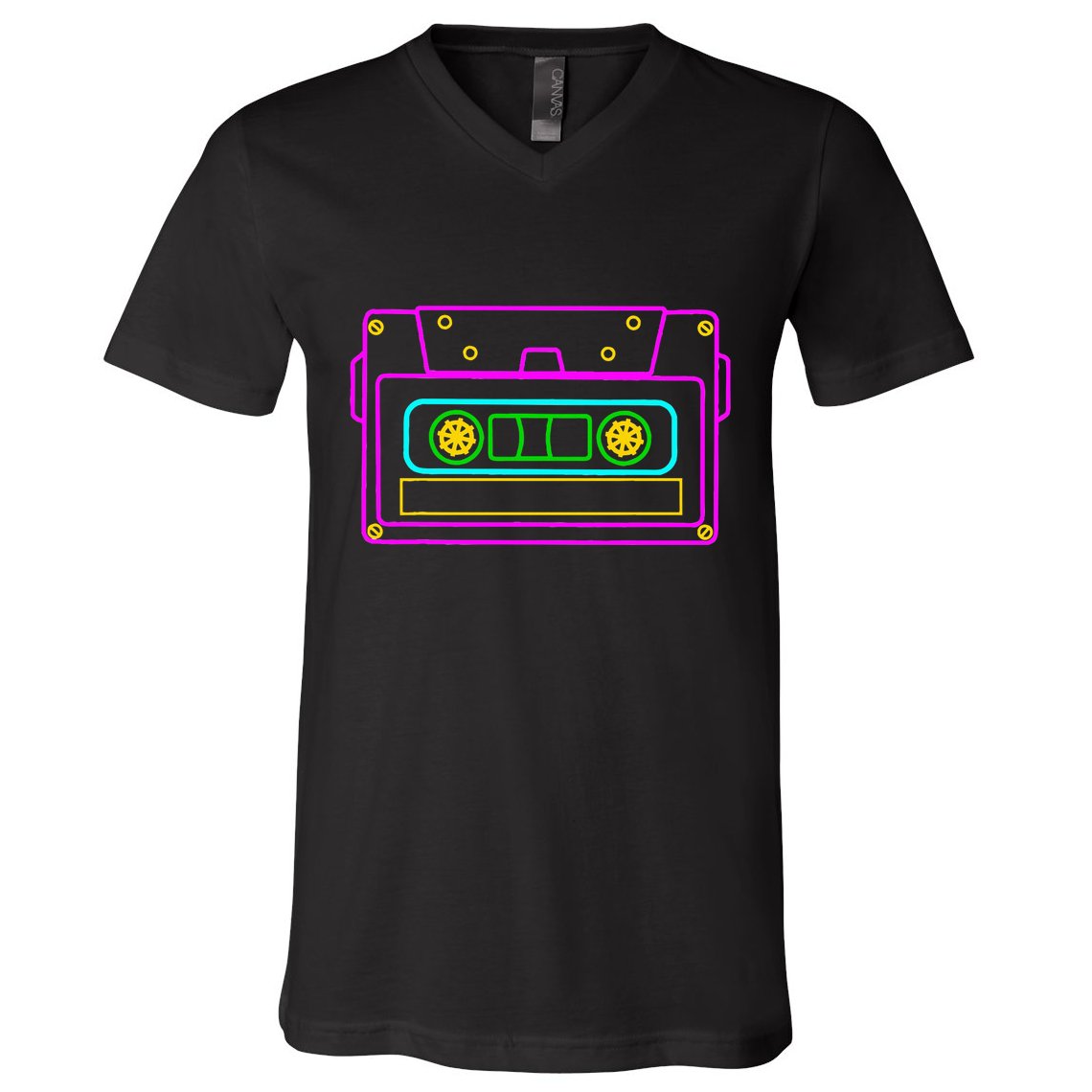 Cassette Tape Retro Vintage Old School 70S 80S 90S V-Neck T-Shirt