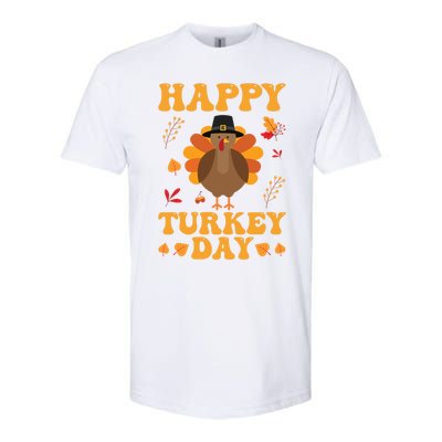 Cute Turkey Retro Happy Thanksgiving Gobble Squad Little Funny Gift Softstyle CVC T-Shirt