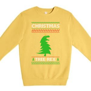 Christmas Tree Rex Gift Premium Crewneck Sweatshirt