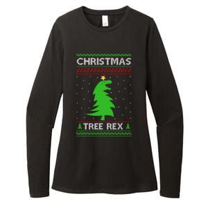 Christmas Tree Rex Gift Womens CVC Long Sleeve Shirt