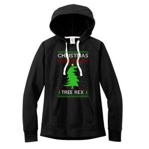 Christmas Tree Rex Gift Women's Fleece Hoodie