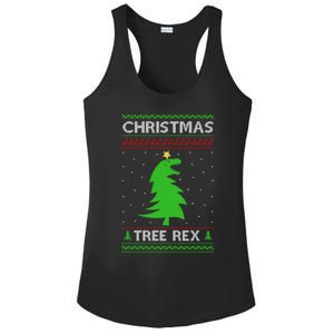 Christmas Tree Rex Gift Ladies PosiCharge Competitor Racerback Tank