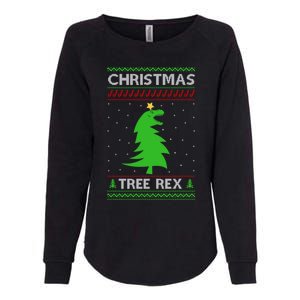 Christmas Tree Rex Gift Womens California Wash Sweatshirt