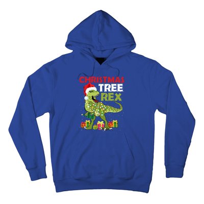 Christmas Tree Rex Trex Dinosaur Gift Hoodie