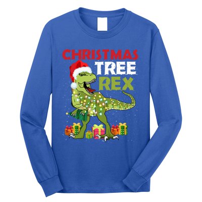 Christmas Tree Rex Trex Dinosaur Gift Long Sleeve Shirt