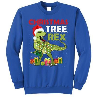 Christmas Tree Rex Trex Dinosaur Gift Sweatshirt