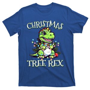 Christmas Tree Rex Cute Dinosaur Christmas Pajama Cute Gift T-Shirt