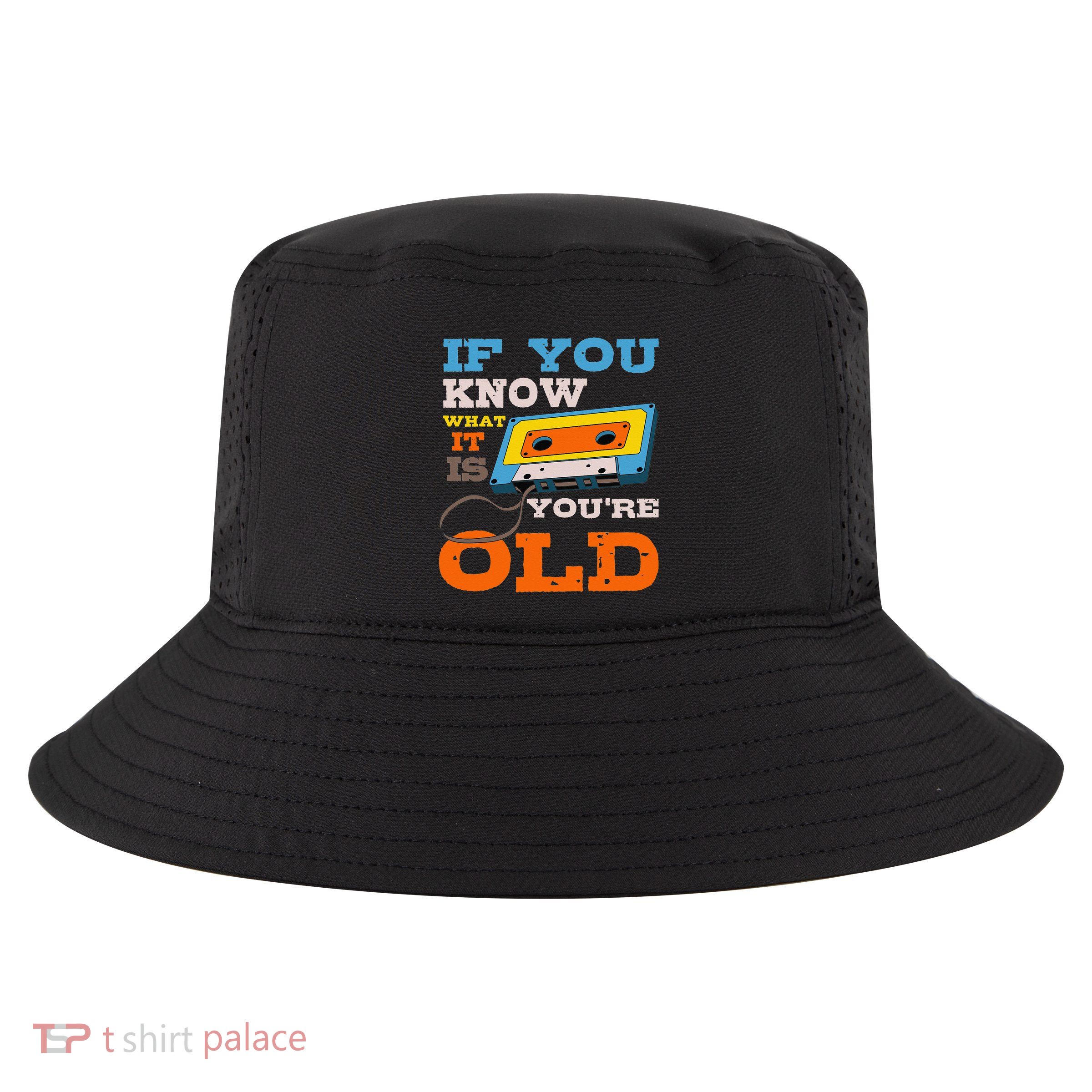 Cassette Tape Radio 70's 80's 90's Music Lover Cool Comfort Performance Bucket Hat