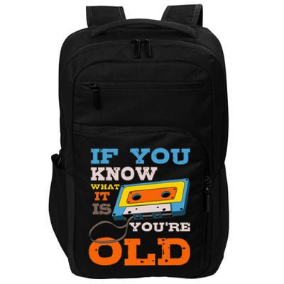 Cassette Tape Radio 70's 80's 90's Music Lover Impact Tech Backpack