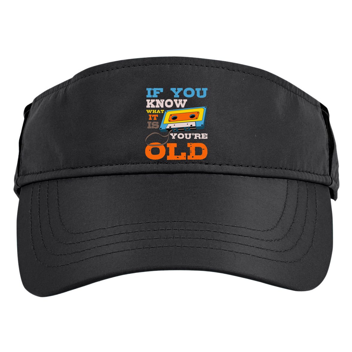 Cassette Tape Radio 70's 80's 90's Music Lover Adult Drive Performance Visor