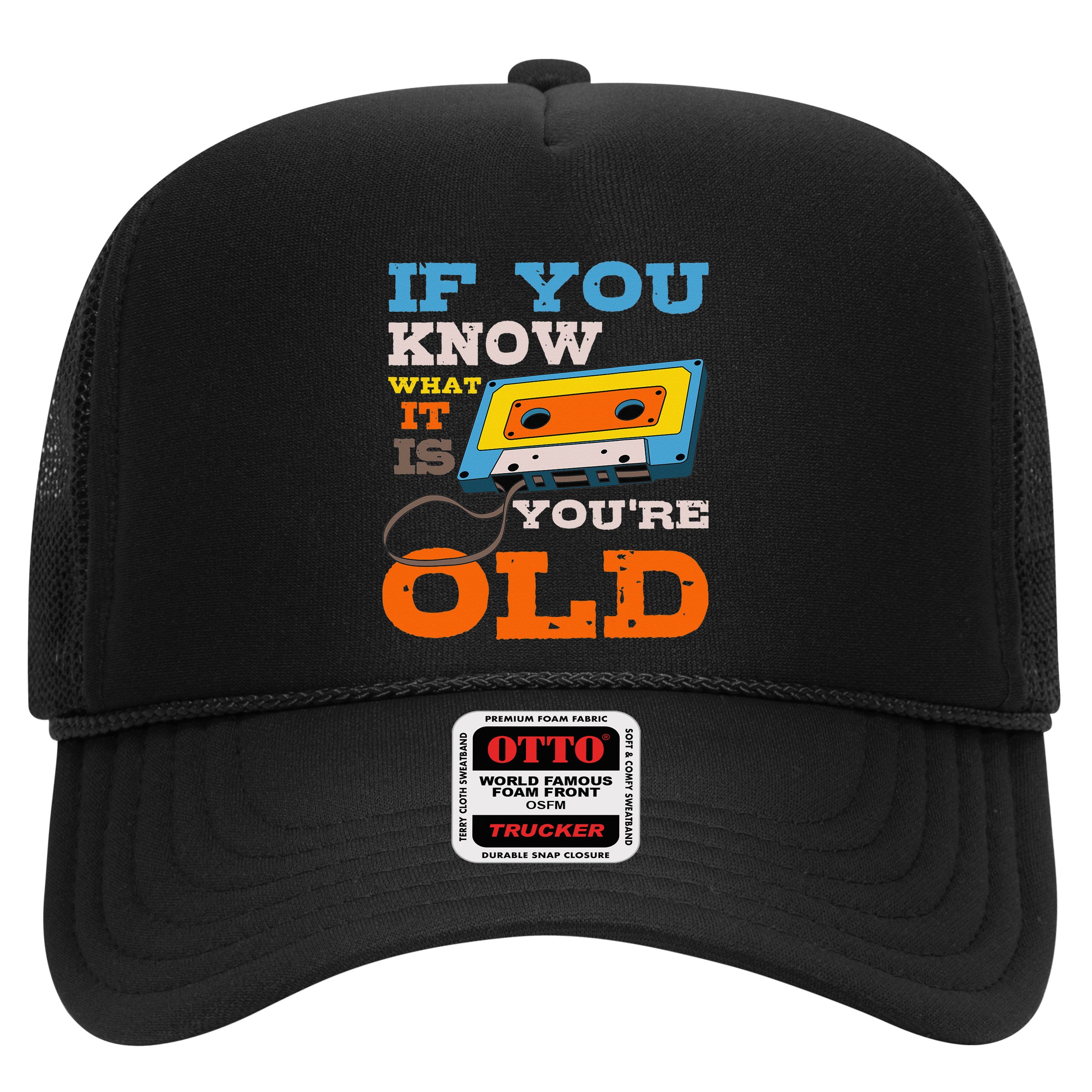 Cassette Tape Radio 70's 80's 90's Music Lover Hat