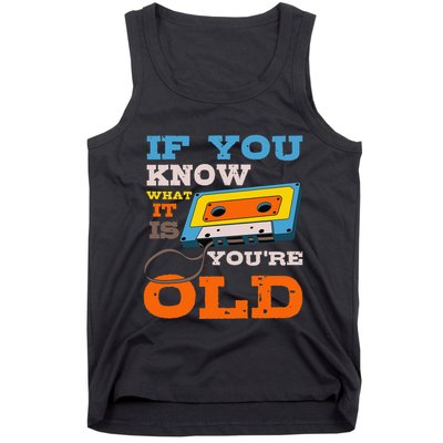 Cassette Tape Radio 70's 80's 90's Music Lover Tank Top