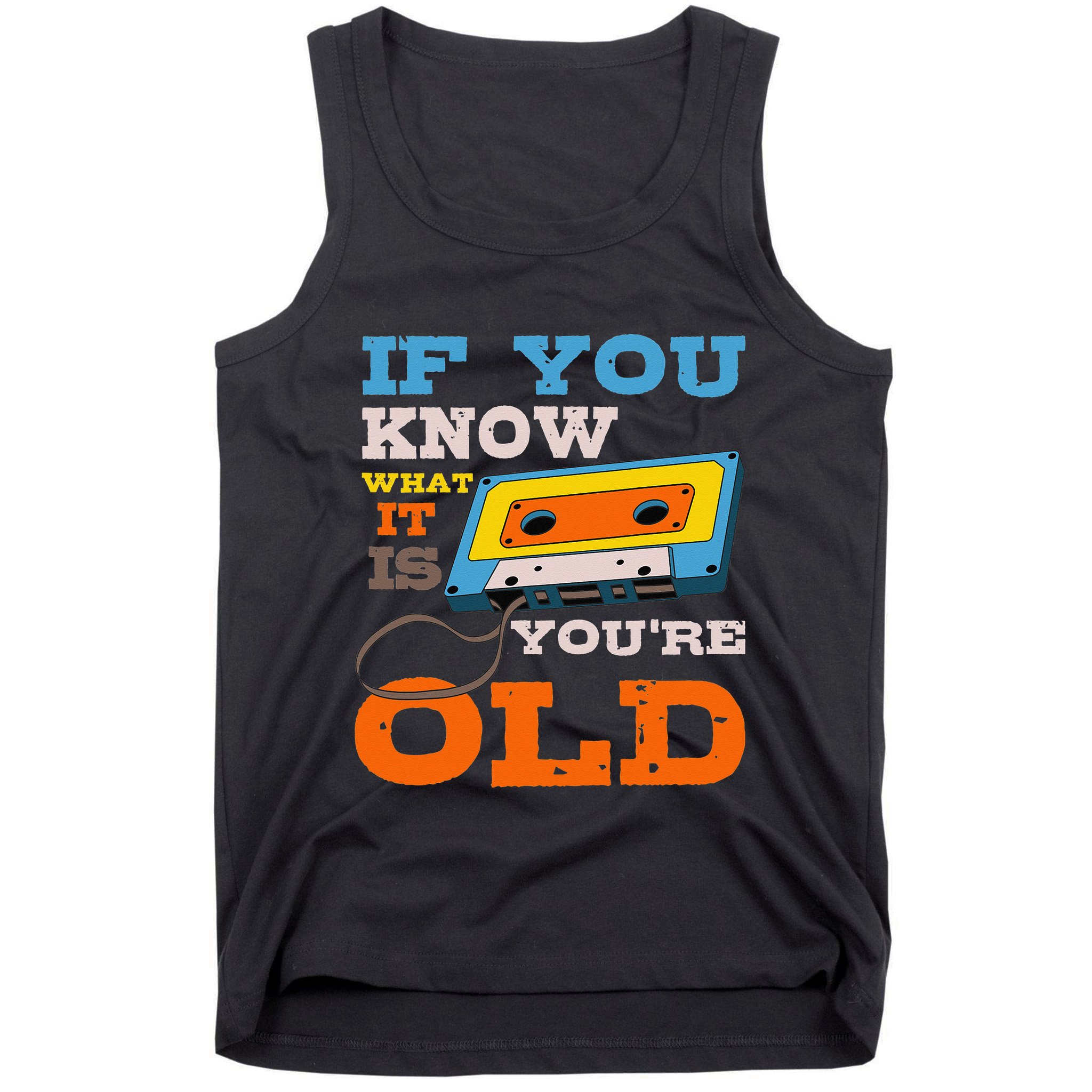 Cassette Tape Radio 70's 80's 90's Music Lover Tank Top