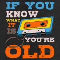 Cassette Tape Radio 70's 80's 90's Music Lover Golf Towel