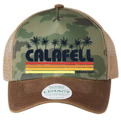 Calafell Tarragona Retro Beach Tourism Gift Legacy Tie Dye Trucker Hat