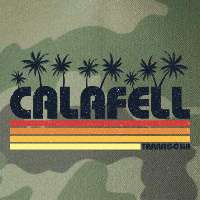 Calafell Tarragona Retro Beach Tourism Gift Legacy Tie Dye Trucker Hat