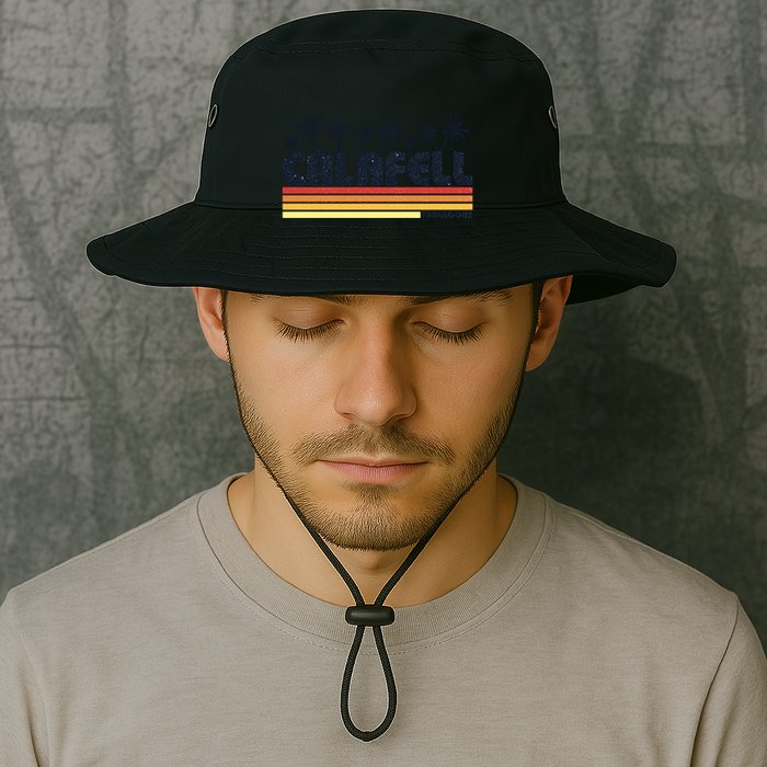 Calafell Tarragona Retro Beach Tourism Gift Bucket Hat