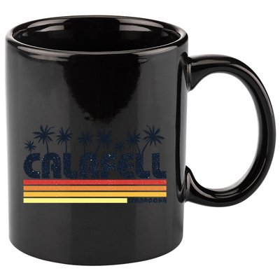 Calafell Tarragona Retro Beach Tourism Gift 11oz C Handle Ceramic Mug