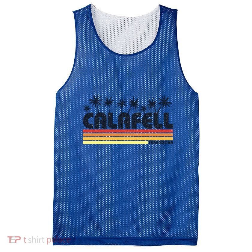Calafell Tarragona Retro Beach Tourism Gift Mesh Reversible Basketball Jersey Tank
