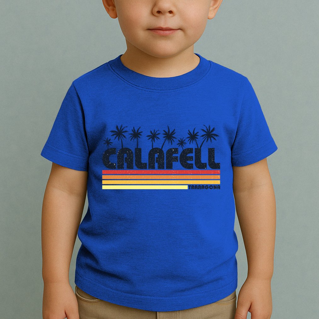 Calafell Tarragona Retro Beach Tourism Gift Toddler T-Shirt