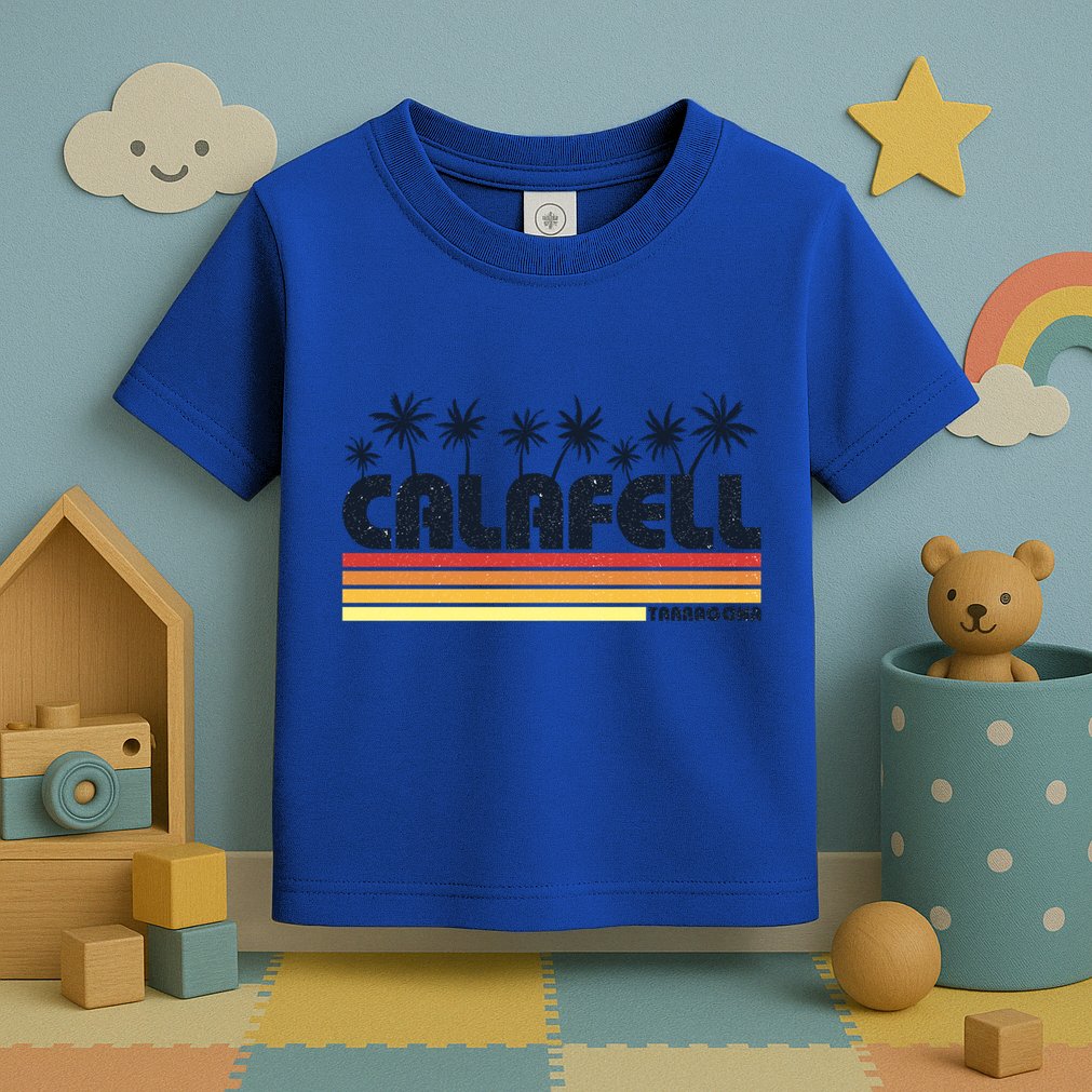 Calafell Tarragona Retro Beach Tourism Gift Toddler T-Shirt