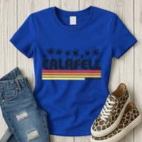 Calafell Tarragona Retro Beach Tourism Gift Womens T-Shirt