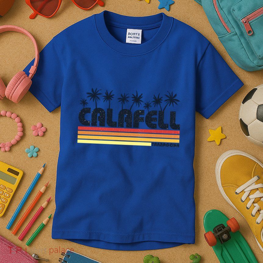 Calafell Tarragona Retro Beach Tourism Gift Kids T-Shirt