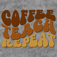 Coffee Teach Repeat Retro Gift For Teacher Sustainable Beanie