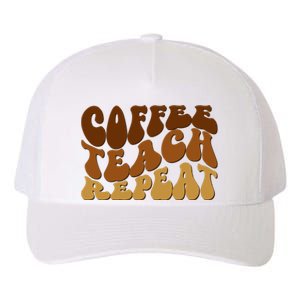 Coffee Teach Repeat Retro Gift For Teacher Yupoong Adult 5-Panel Trucker Hat