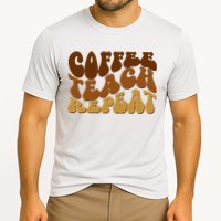 Coffee Teach Repeat Retro Gift For Teacher Performance Shirt