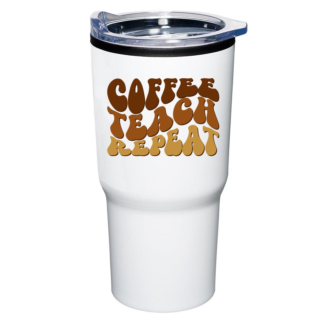 Coffee Teach Repeat Retro Gift For Teacher Tumbler