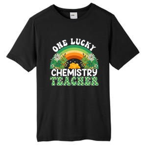 Chemistry Teacher Rainbow St Patricks Day One Lucky Teacher Gift Tall Fusion ChromaSoft Performance T-Shirt