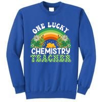 Chemistry Teacher Rainbow St Patricks Day One Lucky Teacher Gift Sweatshirt