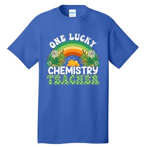 Chemistry Teacher Rainbow St Patricks Day One Lucky Teacher Gift Tall T-Shirt