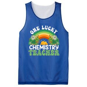 Chemistry Teacher Rainbow St Patricks Day One Lucky Teacher Gift Mesh Reversible Basketball Jersey Tank