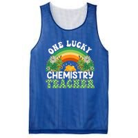 Chemistry Teacher Rainbow St Patricks Day One Lucky Teacher Gift Mesh Reversible Basketball Jersey Tank