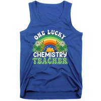 Chemistry Teacher Rainbow St Patricks Day One Lucky Teacher Gift Tank Top