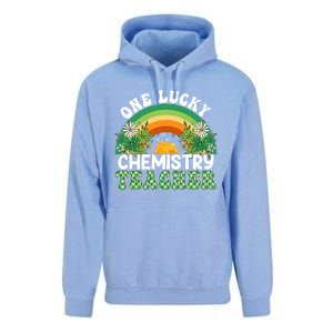 Chemistry Teacher Rainbow St Patricks Day One Lucky Teacher Gift Unisex Surf Hoodie