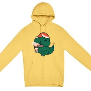 Christmas Tree Rex Premium Pullover Hoodie