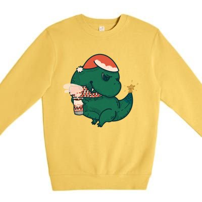 Christmas Tree Rex Premium Crewneck Sweatshirt