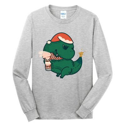 Christmas Tree Rex Tall Long Sleeve T-Shirt