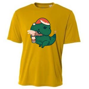 Christmas Tree Rex Cooling Performance Crew T-Shirt