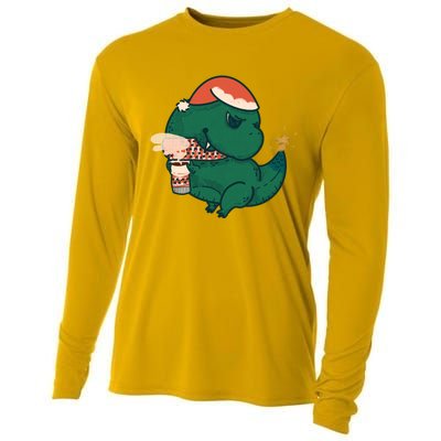 Christmas Tree Rex Cooling Performance Long Sleeve Crew