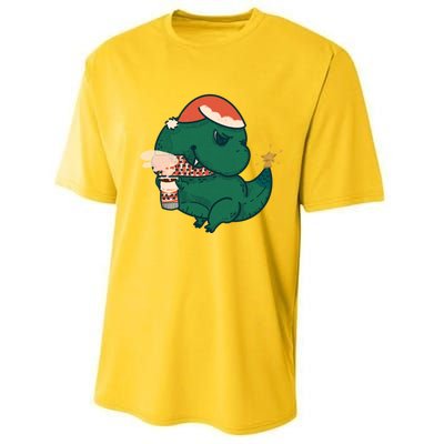 Christmas Tree Rex Performance Sprint T-Shirt