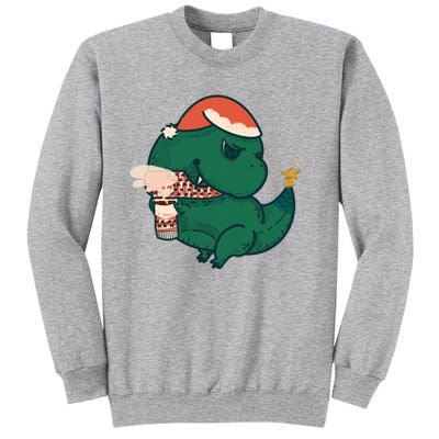 Christmas Tree Rex Tall Sweatshirt