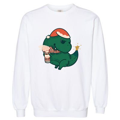 Christmas Tree Rex Garment-Dyed Sweatshirt