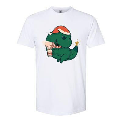 Christmas Tree Rex Softstyle CVC T-Shirt