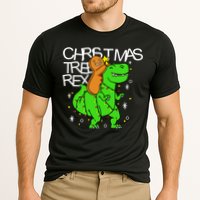 Christmas Tree Rex TRex Gingerbread Man Funny Performance Shirt